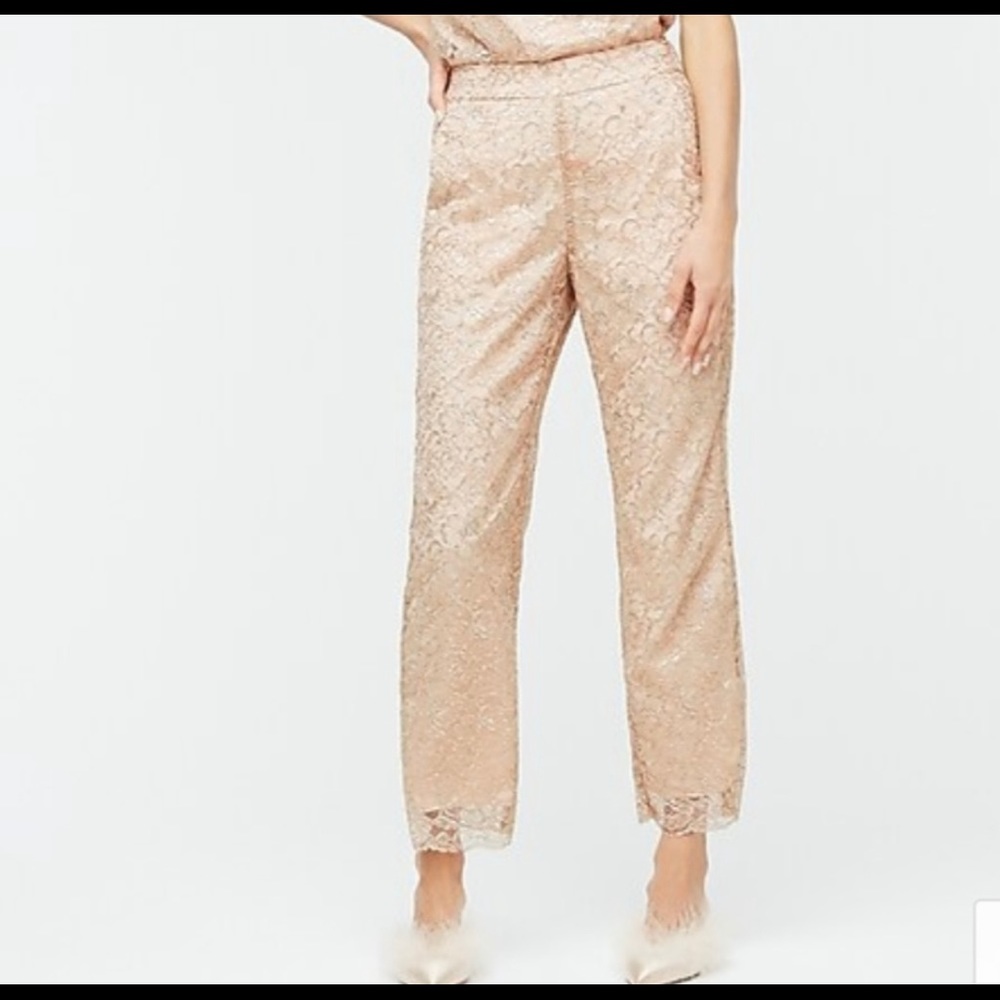 J.Crew lace pull on pant. SZ 8